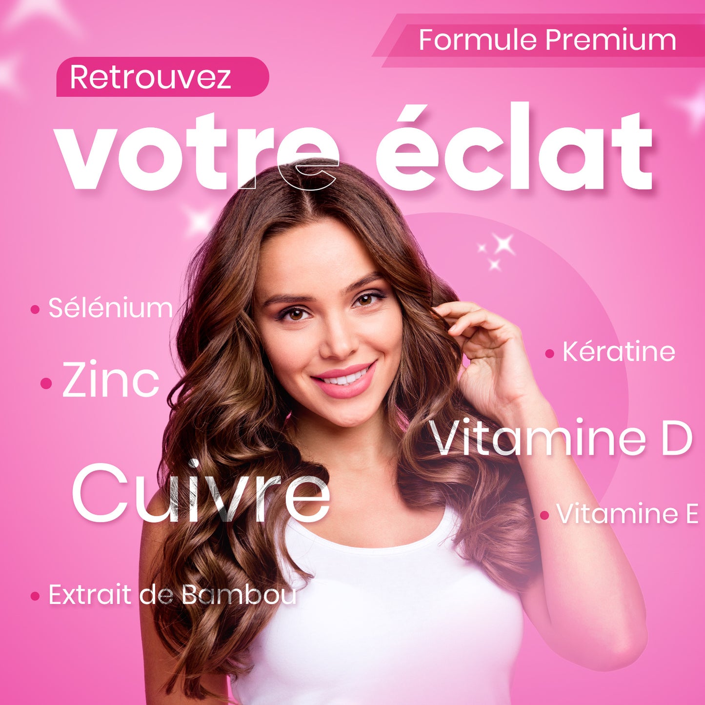 Vitastrong Biotin 450 High-Dose Tablets (15 Months) – Biotin Complex Premium with Keratin, Selenium, Zinc, Bamboo, Hair, Skin, and Nail Vitamins for Hair Growth