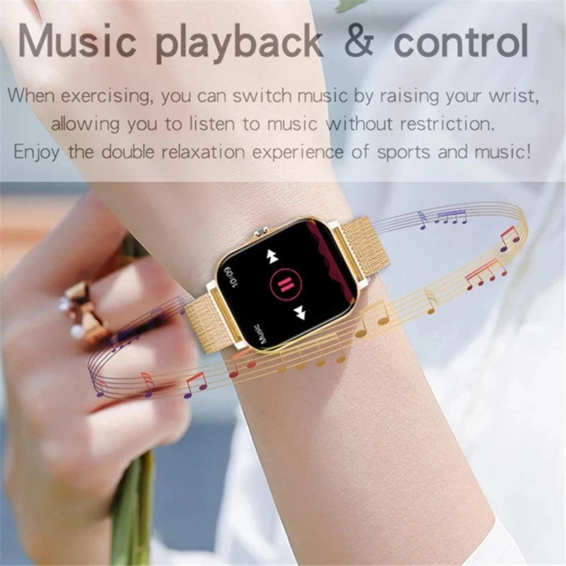 The New Full Touch High-Definition Men'S And Women'S Sports Smartwatch Features Wireless Dialing, Answering Calls, Motion Tracking, Photography, And Music Control. The Stylish Smartwatch Is Compatible with Android And Iphone,