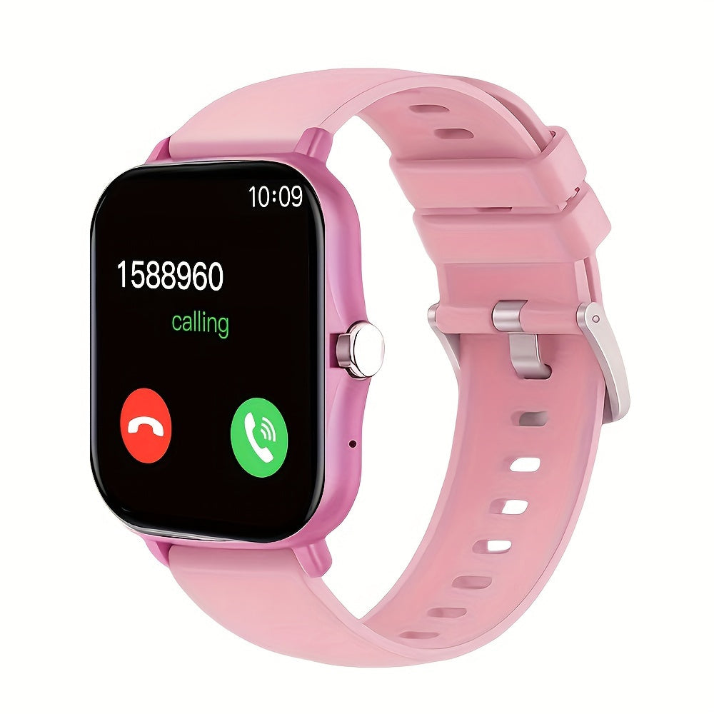 Smart Watch, Wireless Talk/Receive and Multiple Sports Modes, Sedentary Alert Weather Forecast Message Notifications, Borderless Slim Design, Suitable for Android and for iPhone, Beautiful Gifts for Men and Women