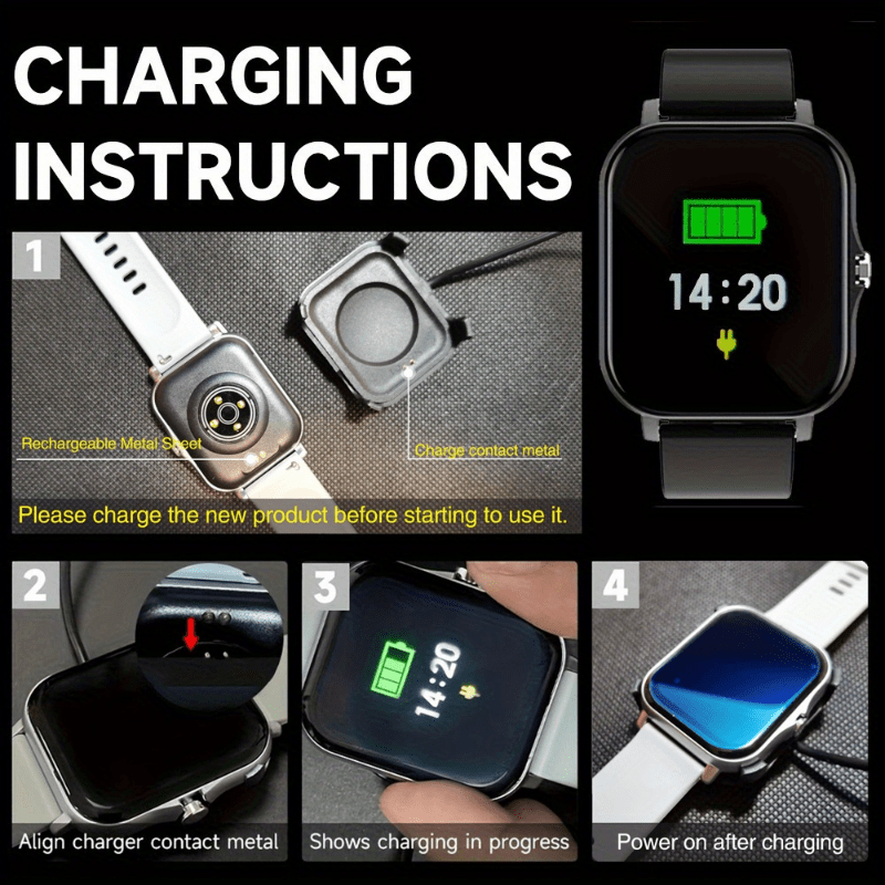 Smart Watch, Wireless Talk/Receive and Multiple Sports Modes, Sedentary Alert Weather Forecast Message Notifications, Borderless Slim Design, Suitable for Android and for iPhone, Beautiful Gifts for Men and Women