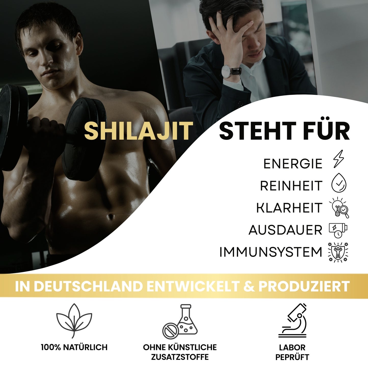 Marble® Shilajit Original Himalayan Capsules with MCT Oil - Mumijo Shilajit 120 Pieces Ultra High Dose in a Bag - 1536 mg Daily Dose Vegan - Filled & Lab Tested in Germany - Made in Germany