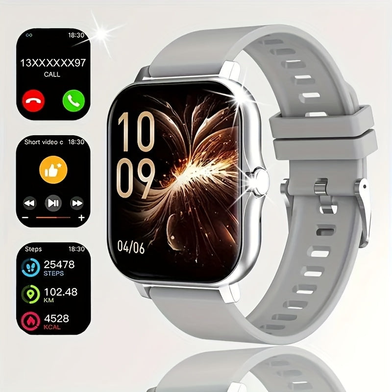 The New Full Touch High-Definition Men'S And Women'S Sports Smartwatch Features Wireless Dialing, Answering Calls, Motion Tracking, Photography, And Music Control. The Stylish Smartwatch Is Compatible with Android And Iphone,