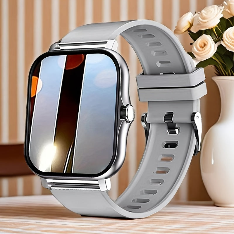 Smart Watch, Wireless Talk/Receive and Multiple Sports Modes, Sedentary Alert Weather Forecast Message Notifications, Borderless Slim Design, Suitable for Android and for iPhone, Beautiful Gifts for Men and Women