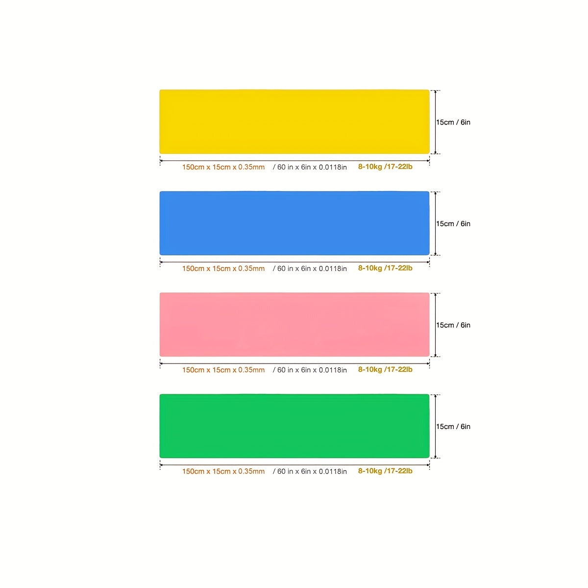 1pc Workout Pilates Workout Latex Elastic Resistance Band, For Gym Home Fitness Exercise