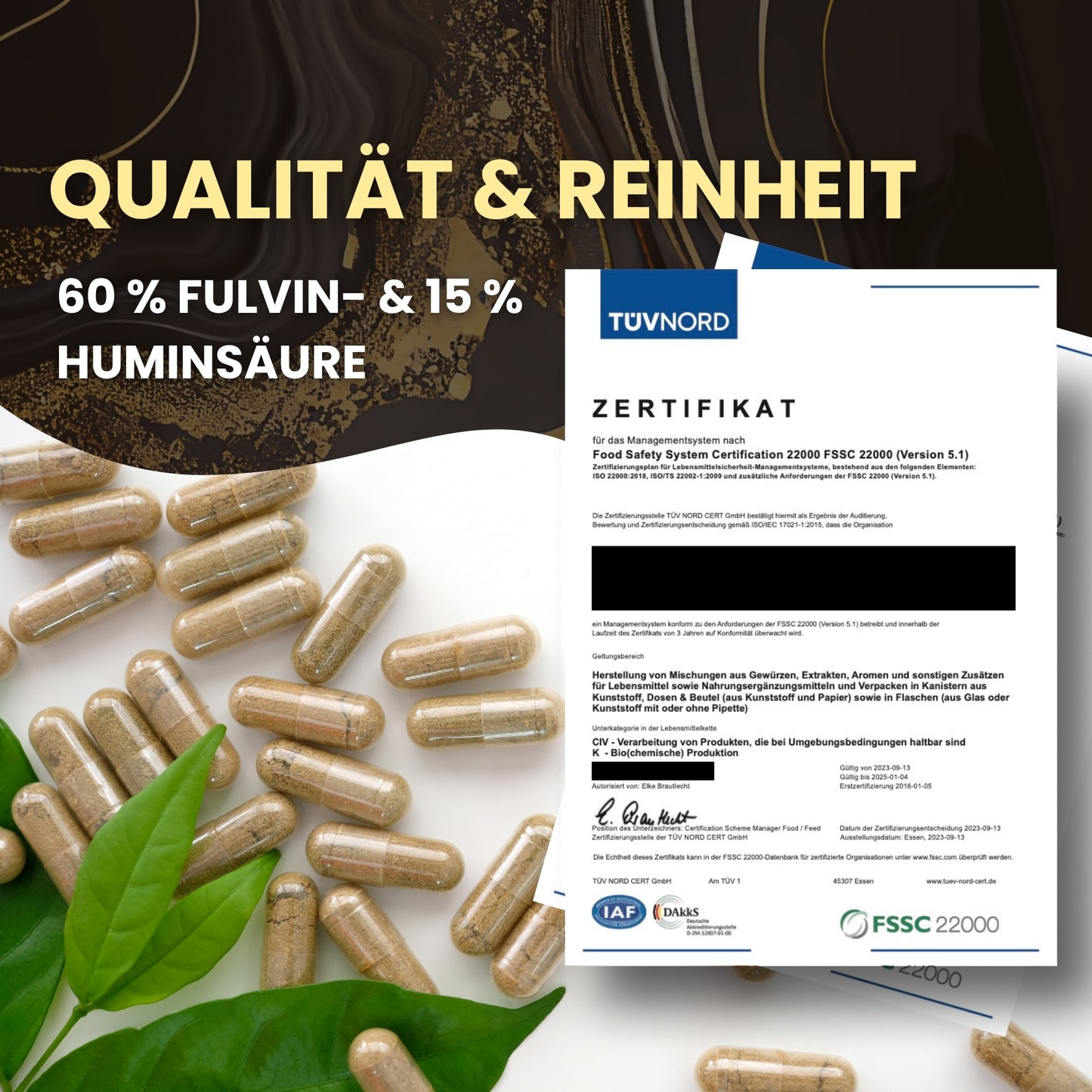 Marble® Shilajit Original Himalayan Capsules with MCT Oil - Mumijo Shilajit 120 Pieces Ultra High Dose in a Bag - 1536 mg Daily Dose Vegan - Filled & Lab Tested in Germany - Made in Germany