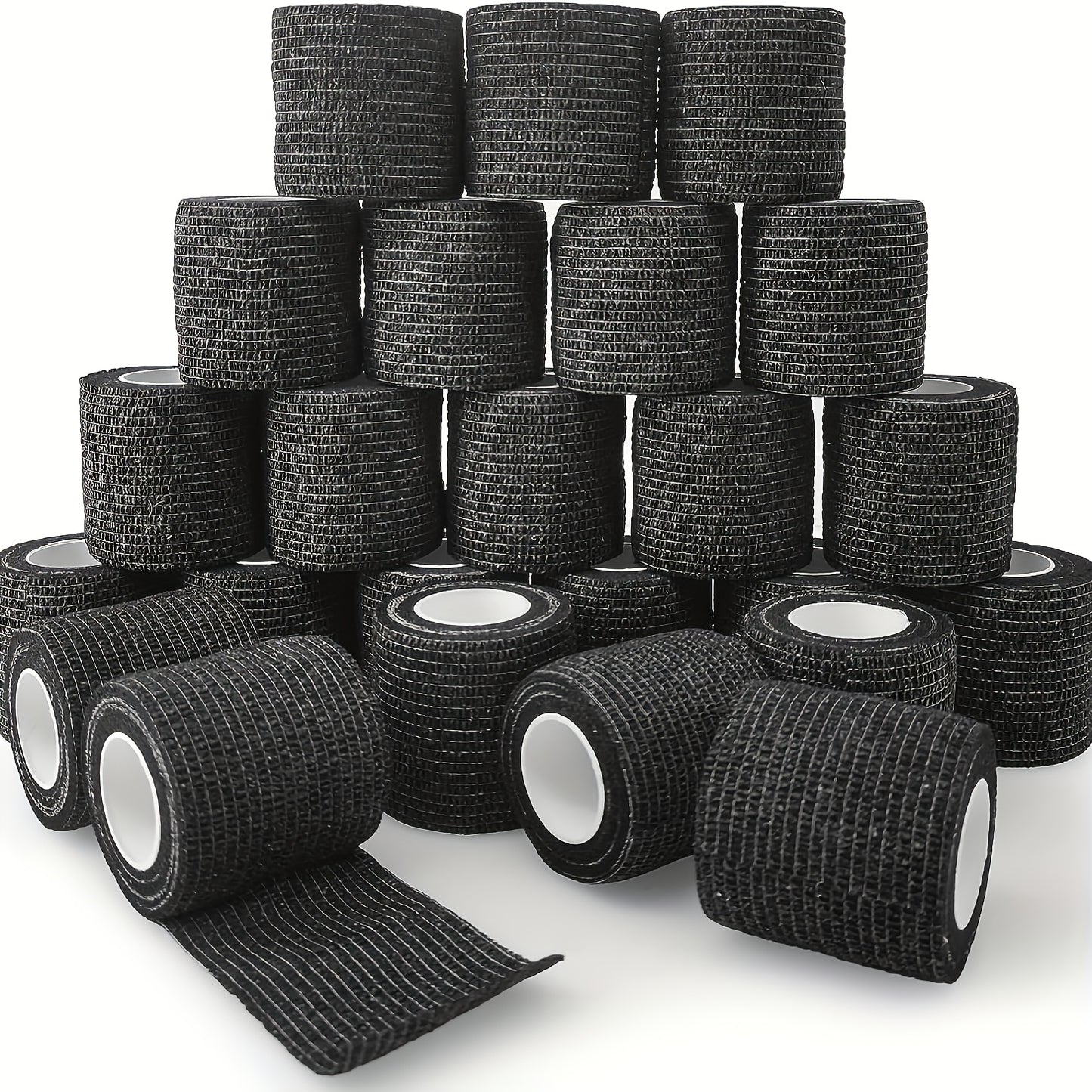 1 Pack/6 Rolls, Self-Adhesive Bandage, Sports Tape, Elastic Bandage, Non-Woven High Elastic Sports Elasticity, Can Be Used for Basketball, Football, Tennis, Running And Other Sports Fitness, Easy to Carry.