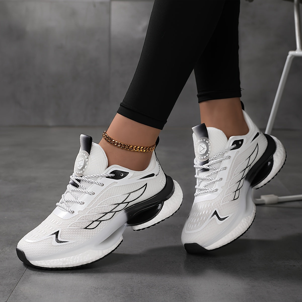 Women's Plus Size 6-12 Athletic Sneakers - Lightweight, Breathable Mesh Running Shoes with Shock Absorption, Non-Slip Sole, Lace-Up Closure in Black/Teal, White/Blue, Light Blue/Dark Teal - Casual Low-Top Design for All Seaso