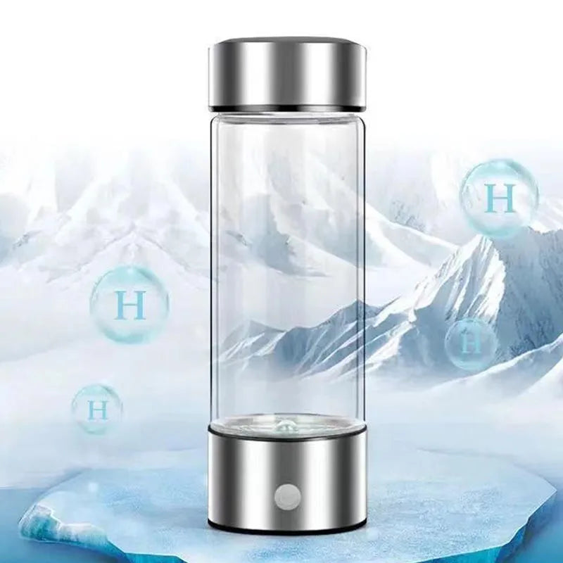 Tasse d'eau électrique Portable riche en hydrogène de 420ml, bouteille générateur d'eau riche en hydrogène, filtre de qualité en titane, loniseur antioxydant