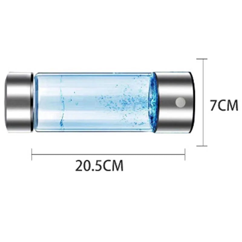 Tasse d'eau électrique Portable riche en hydrogène de 420ml, bouteille générateur d'eau riche en hydrogène, filtre de qualité en titane, loniseur antioxydant