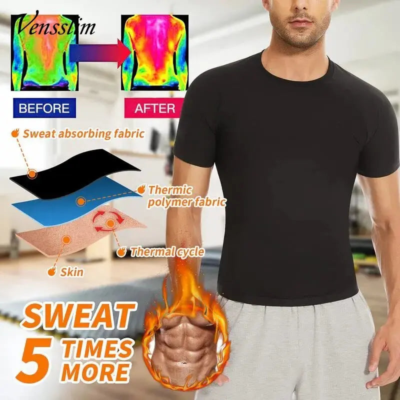Vensslim – combinaison de Sauna pour hommes, piégeage de la chaleur, gilet d'entraînement, brûleur de graisse, amincissant, modelant le corps, débardeur, entraîneur de taille, Corset de Fitness