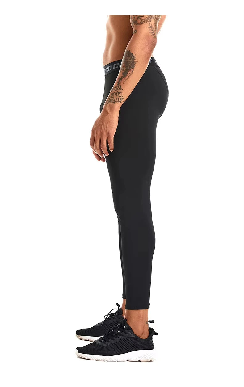 Leggings de compression haute performance pour hommes, collants d'entraînement de fitness pour une performance de fitness améliorée et un confort de course