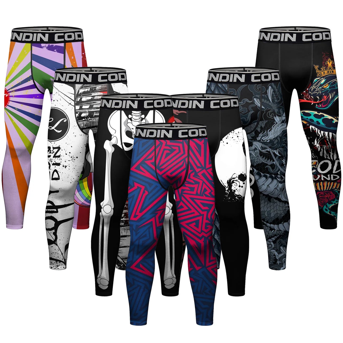 Cody Lundin MMA vêtements hommes sous-liamtion complète impression Leggings Sport Fitness Bjj Kickboxing porter MMA Compression pantalon serré Spats