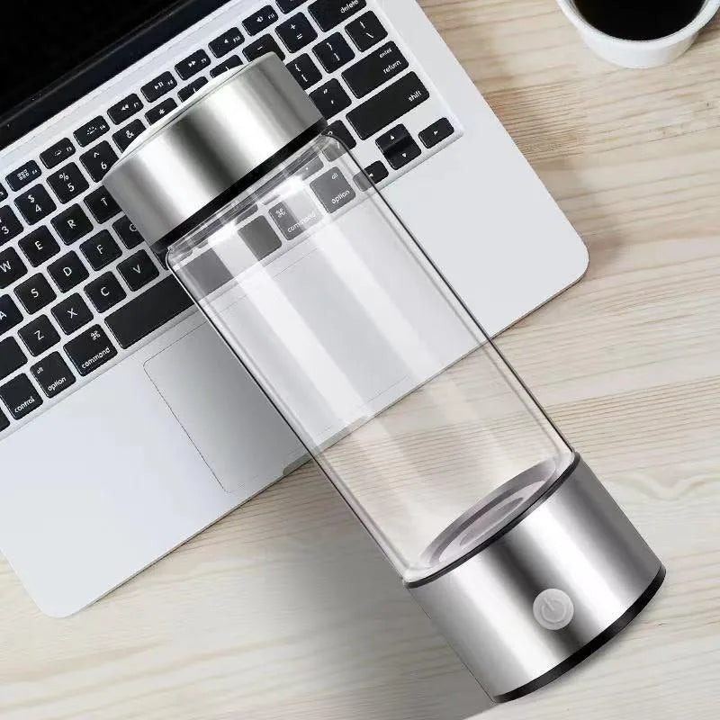 Tasse d'eau électrique Portable riche en hydrogène de 420ml, bouteille générateur d'eau riche en hydrogène, filtre de qualité en titane, loniseur antioxydant