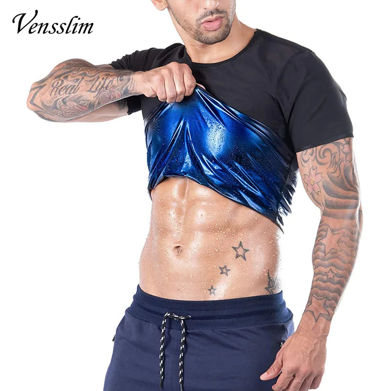 Vensslim – combinaison de Sauna pour hommes, piégeage de la chaleur, gilet d'entraînement, brûleur de graisse, amincissant, modelant le corps, débardeur, entraîneur de taille, Corset de Fitness