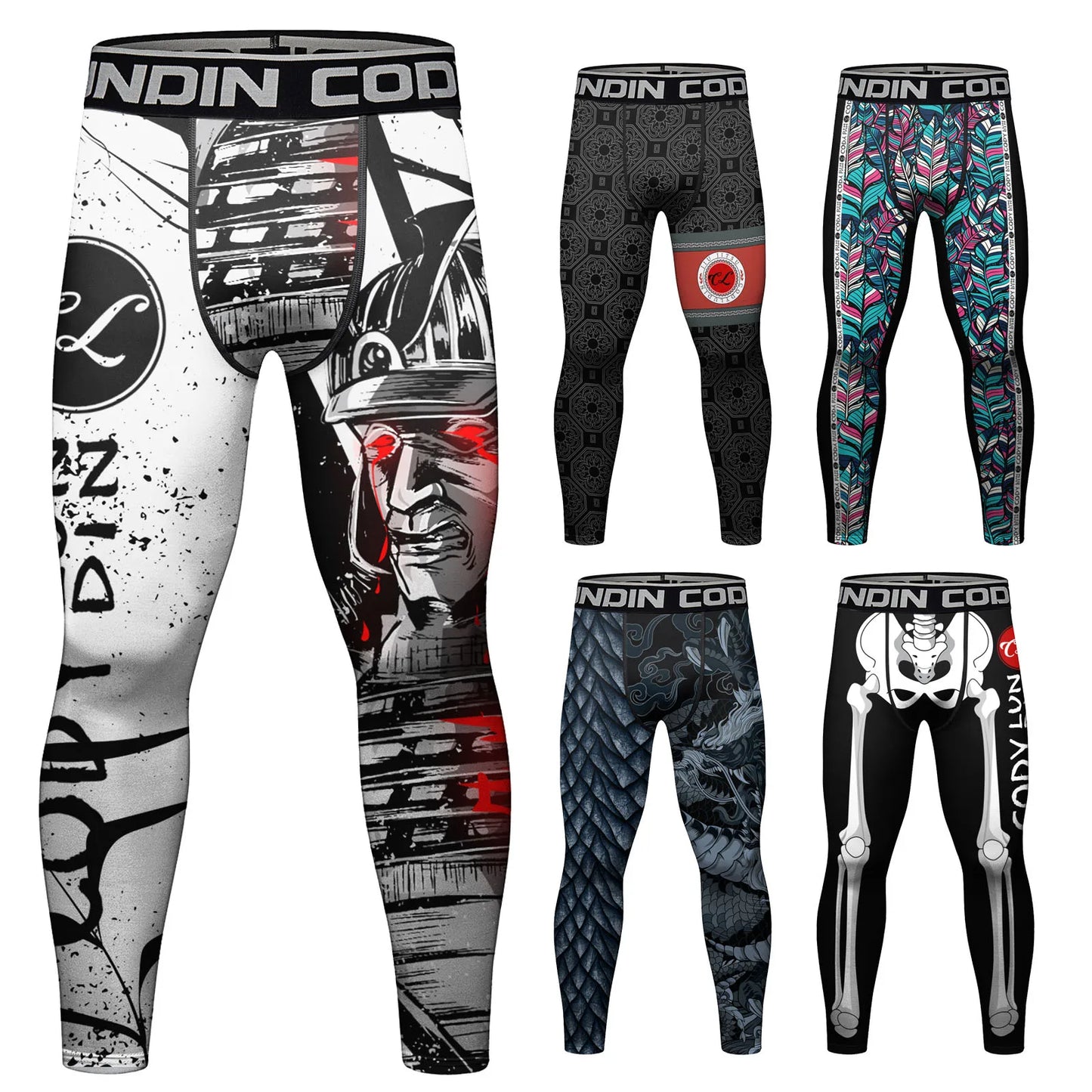 Cody Lundin MMA vêtements hommes sous-liamtion complète impression Leggings Sport Fitness Bjj Kickboxing porter MMA Compression pantalon serré Spats