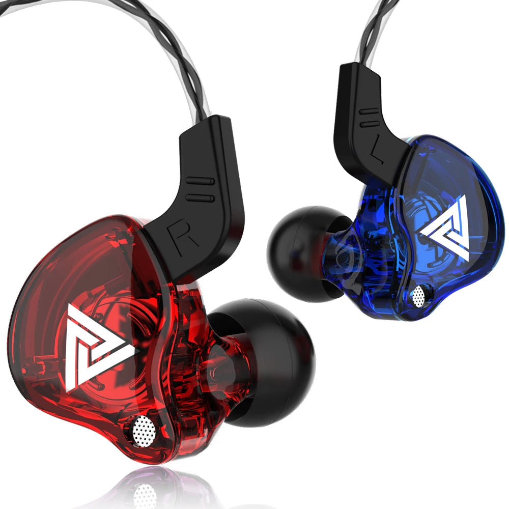 Original QKZ AK6 dans l'oreille écouteur 6 unité de pilote dynamique casque avec micro stéréo sport HIFI caisson de basses casque moniteur écouteurs