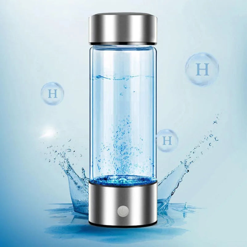 Tasse d'eau électrique Portable riche en hydrogène de 420ml, bouteille générateur d'eau riche en hydrogène, filtre de qualité en titane, loniseur antioxydant