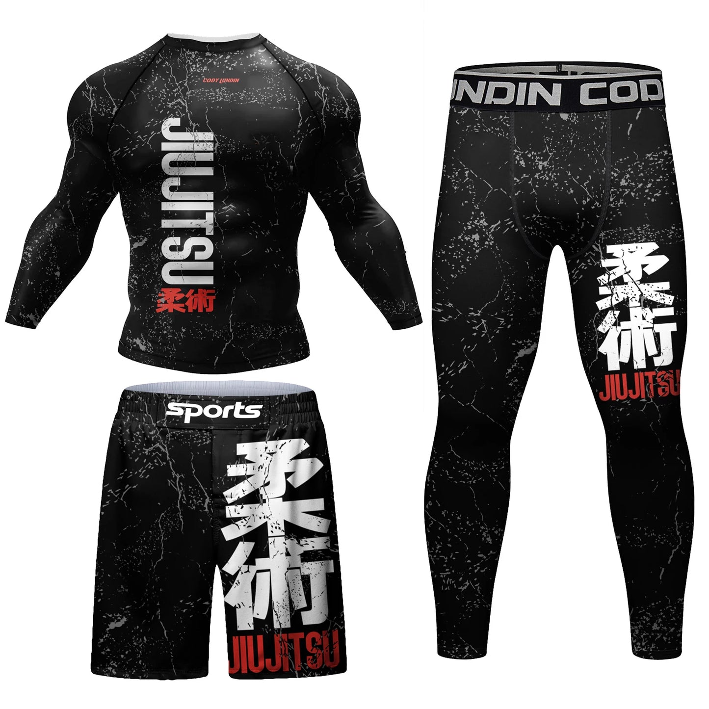 MMA Compression vêtements de Fitness hommes Jiu Jitsu Rashguard Sportsuit Muay Thai MMA Shorts anti-éruption chemises de boxe Bjj vêtements de sport
