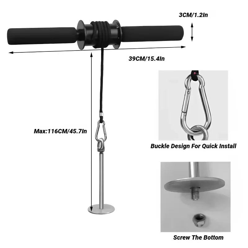 Poignet avant-bras Blaster bras musculation formateur rouleau d'exercice avec poignée équipement de Fitness maison mille livres bâton