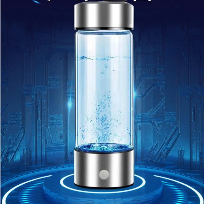 Tasse d'eau électrique Portable riche en hydrogène de 420ml, bouteille générateur d'eau riche en hydrogène, filtre de qualité en titane, loniseur antioxydant