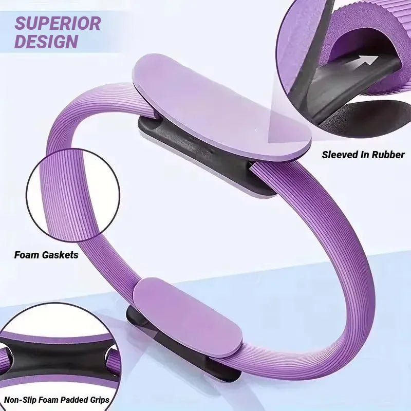 1 pièces tout nouveau Yoga Fitness anneau cercle Pilates femmes fille exercice résistance à la maison élasticité gymnastique entraînement accessoires