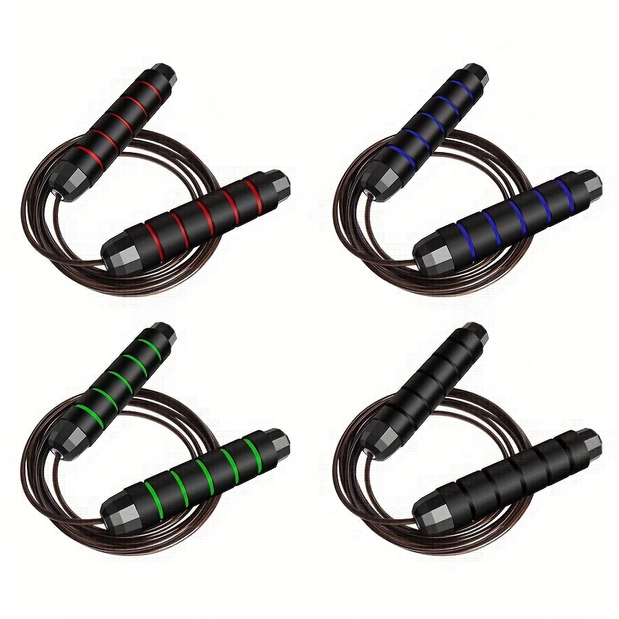 Weighted Speed Jump Rope with Memory Foam Handle for Effective Cardio and Weight Loss Training
