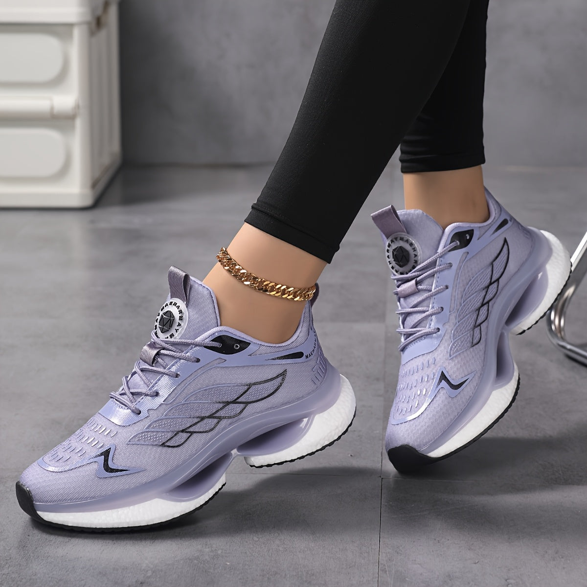 Women's Plus Size 6-12 Athletic Sneakers - Lightweight, Breathable Mesh Running Shoes with Shock Absorption, Non-Slip Sole, Lace-Up Closure in Black/Teal, White/Blue, Light Blue/Dark Teal - Casual Low-Top Design for All Seaso