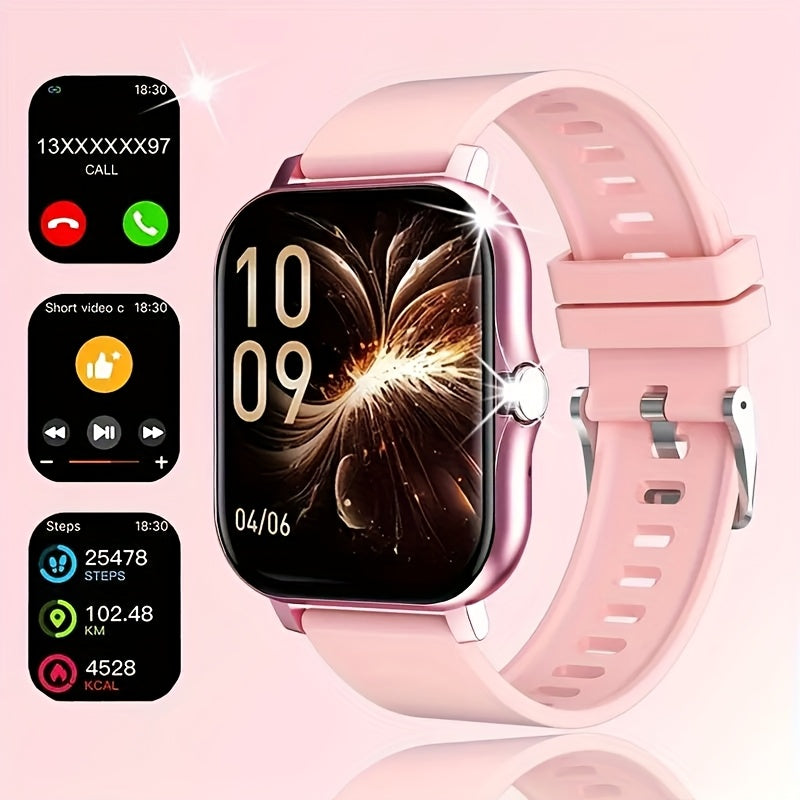 The New Full Touch High-Definition Men'S And Women'S Sports Smartwatch Features Wireless Dialing, Answering Calls, Motion Tracking, Photography, And Music Control. The Stylish Smartwatch Is Compatible with Android And Iphone,