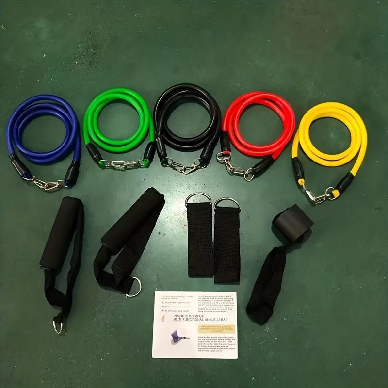 Fitness Resistance Band Set, 11pcs Multifunctional Upper Body Exercise Kit