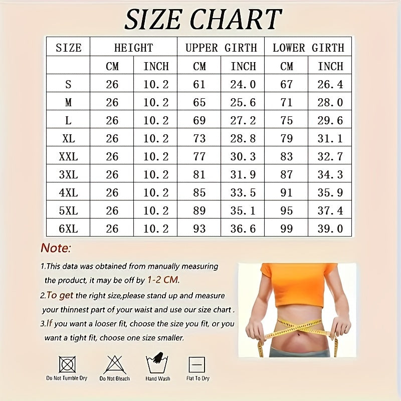 1pc Zipper Waist Trimmer With Double Belt, Waist Trainer, Hook & Loop Fastener Compression Cincher, Women's Underwear & Shapewear
