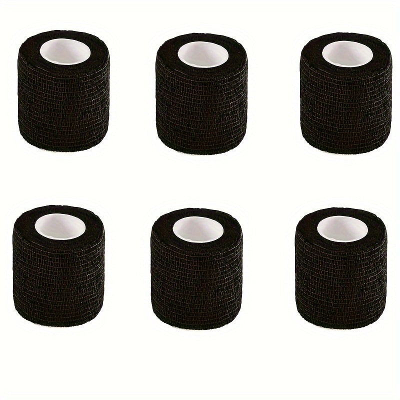 1 Pack/6 Rolls, Self-Adhesive Bandage, Sports Tape, Elastic Bandage, Non-Woven High Elastic Sports Elasticity, Can Be Used for Basketball, Football, Tennis, Running And Other Sports Fitness, Easy to Carry.