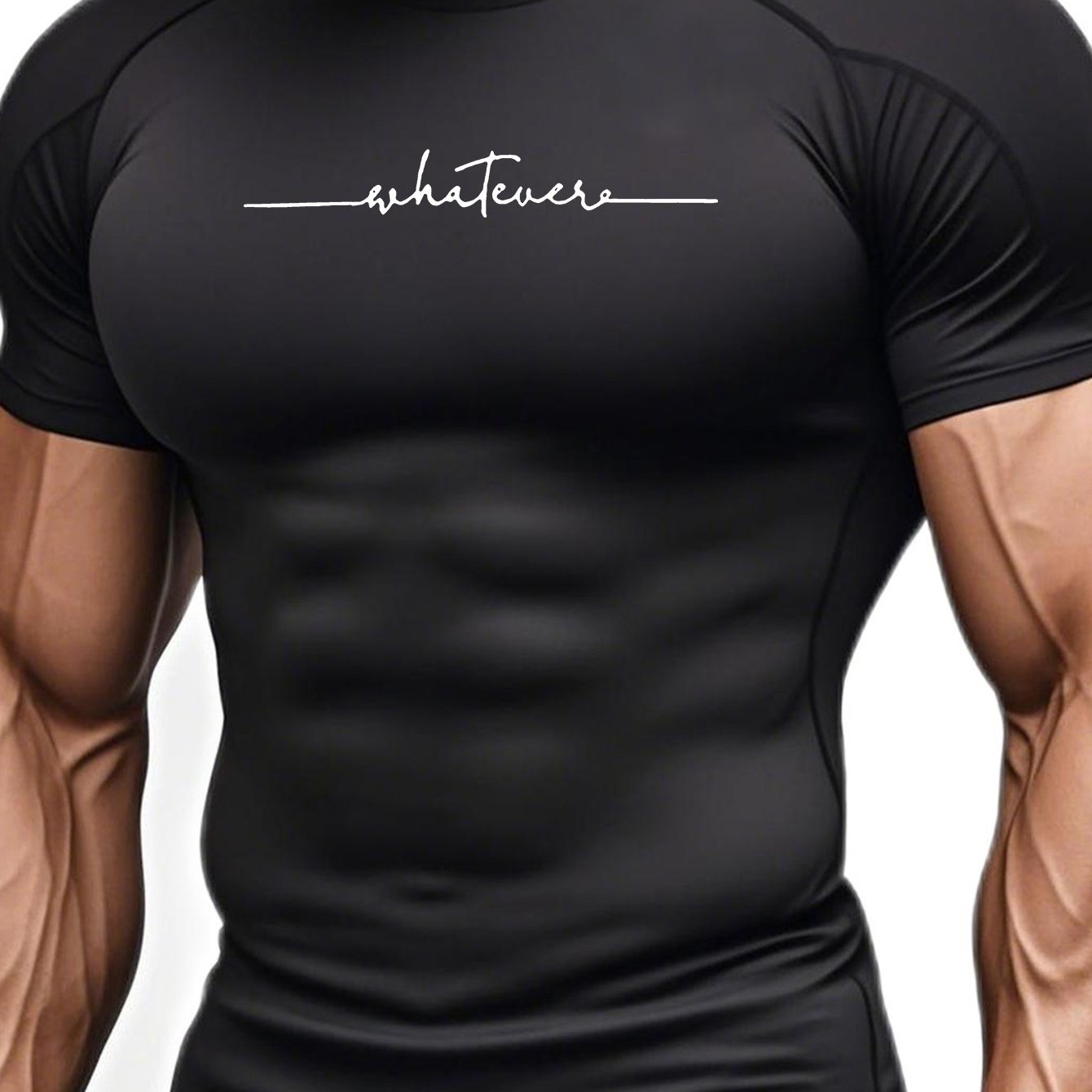Yumei Water OBM Men's High-Elasticity Quick-Dry Workout T-Shirt - Moisture-Wicking 80% Polyester/20% Elastane, Striped Athletic Top for Running, Yoga, Gym & Outdoor Activities - Machine Washable, All-Season Comfort Fit