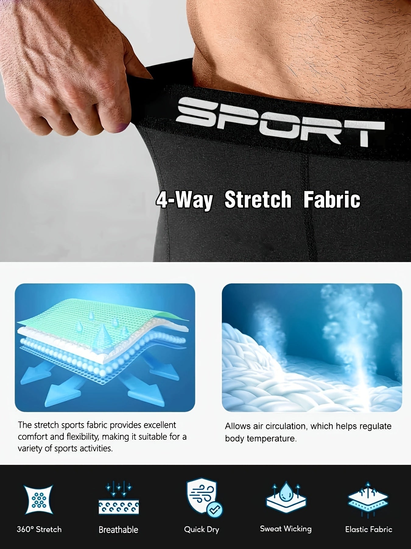 Breathable Men'S Training Shorts 3-Pack - SPORT KING Stretch Gym Shorts W/Phone Pockets | Quick-Dry Running Basketball Swim Trunks for Men