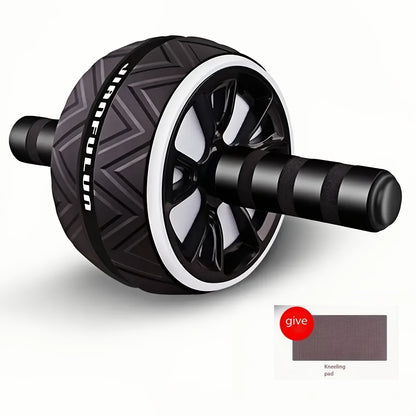1pc Home Fitness Abdominal Exercise Wheel - Portable Core Strengthener with Red & Black Grip Bars, Durable PP Material for Abdominal & Chest Muscle Training, Upper Body Workout|Ergonomic Grip Design|Textured Roller Surface, G