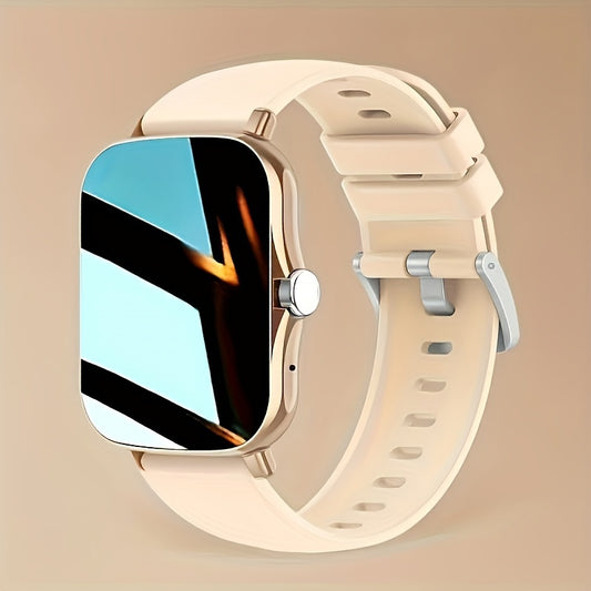Smart Watch, Wireless Talk/Receive and Multiple Sports Modes, Sedentary Alert Weather Forecast Message Notifications, Borderless Slim Design, Suitable for Android and for iPhone, Beautiful Gifts for Men and Women