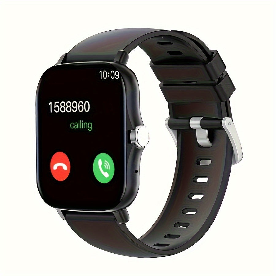 Smart Watch, Wireless Talk/Receive and Multiple Sports Modes, Sedentary Alert Weather Forecast Message Notifications, Borderless Slim Design, Suitable for Android and for iPhone, Beautiful Gifts for Men and Women