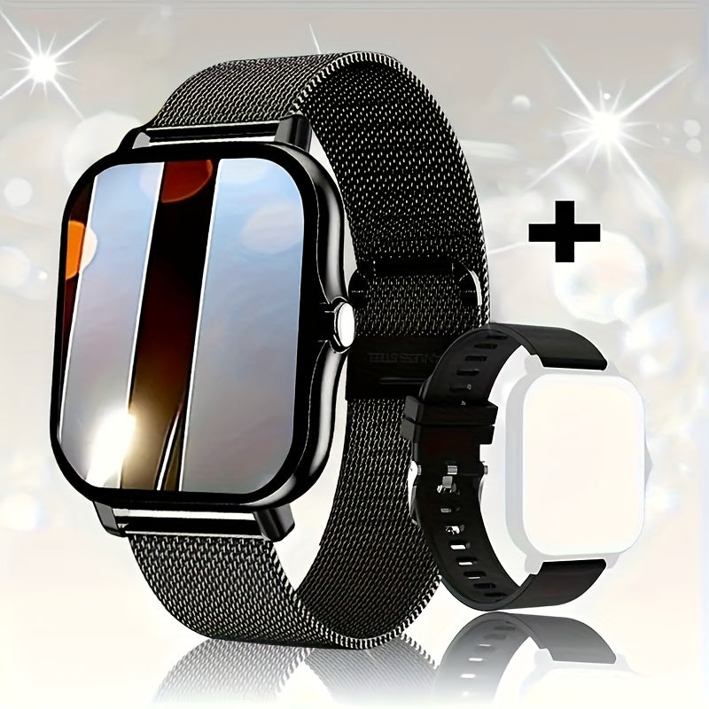 The New Full Touch High-Definition Men'S And Women'S Sports Smartwatch Features Wireless Dialing, Answering Calls, Motion Tracking, Photography, And Music Control. The Stylish Smartwatch Is Compatible with Android And Iphone,
