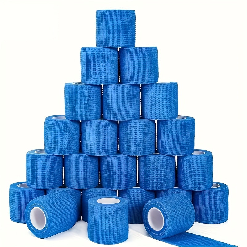 1 Pack/6 Rolls, Self-Adhesive Bandage, Sports Tape, Elastic Bandage, Non-Woven High Elastic Sports Elasticity, Can Be Used for Basketball, Football, Tennis, Running And Other Sports Fitness, Easy to Carry.
