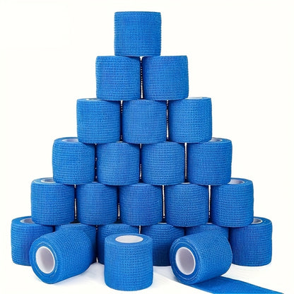1 Pack/6 Rolls, Self-Adhesive Bandage, Sports Tape, Elastic Bandage, Non-Woven High Elastic Sports Elasticity, Can Be Used for Basketball, Football, Tennis, Running And Other Sports Fitness, Easy to Carry.
