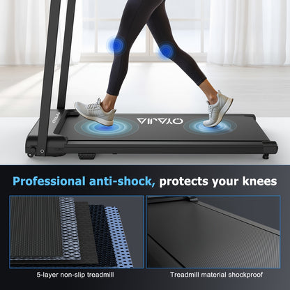 2-in-1 Folding Treadmill, Home Treadmill, 2.0HP Peak DC Motor, 1-12KM/H Speed Adjustment, LED Quad Display 12 Preset Programmes + Triple Mode Switching Music Speaker, Wide Treadmill Belt, Home Fitness Equipment, Home Folding,