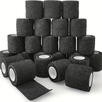 1 Pack/6 Rolls, Self-Adhesive Bandage, Sports Tape, Elastic Bandage, Non-Woven High Elastic Sports Elasticity, Can Be Used for Basketball, Football, Tennis, Running And Other Sports Fitness, Easy to Carry.
