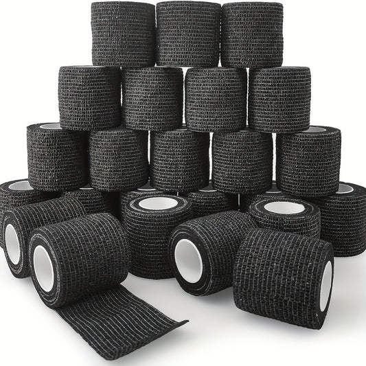 1 Pack/6 Rolls, Self-Adhesive Bandage, Sports Tape, Elastic Bandage, Non-Woven High Elastic Sports Elasticity, Can Be Used for Basketball, Football, Tennis, Running And Other Sports Fitness, Easy to Carry.