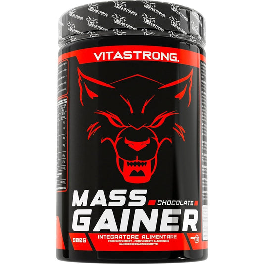 Vitastrong Mass Gainer, 30% Protein Powder, High Calorie, Maltodextrin, Cluster Dextrin, 3g Creatine Monohydrate, Muscle Gaining Supplement for Men & Women, Chocolate Flavor
