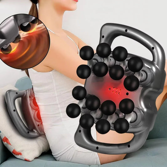Pistolet de Massage musculaire à 16 têtes, pistolet professionnel pour le corps, les jambes, le dos, les épaules, la taille, pistolet de Massage par vibrations à haute fréquence