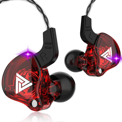 Original QKZ AK6 dans l'oreille écouteur 6 unité de pilote dynamique casque avec micro stéréo sport HIFI caisson de basses casque moniteur écouteurs
