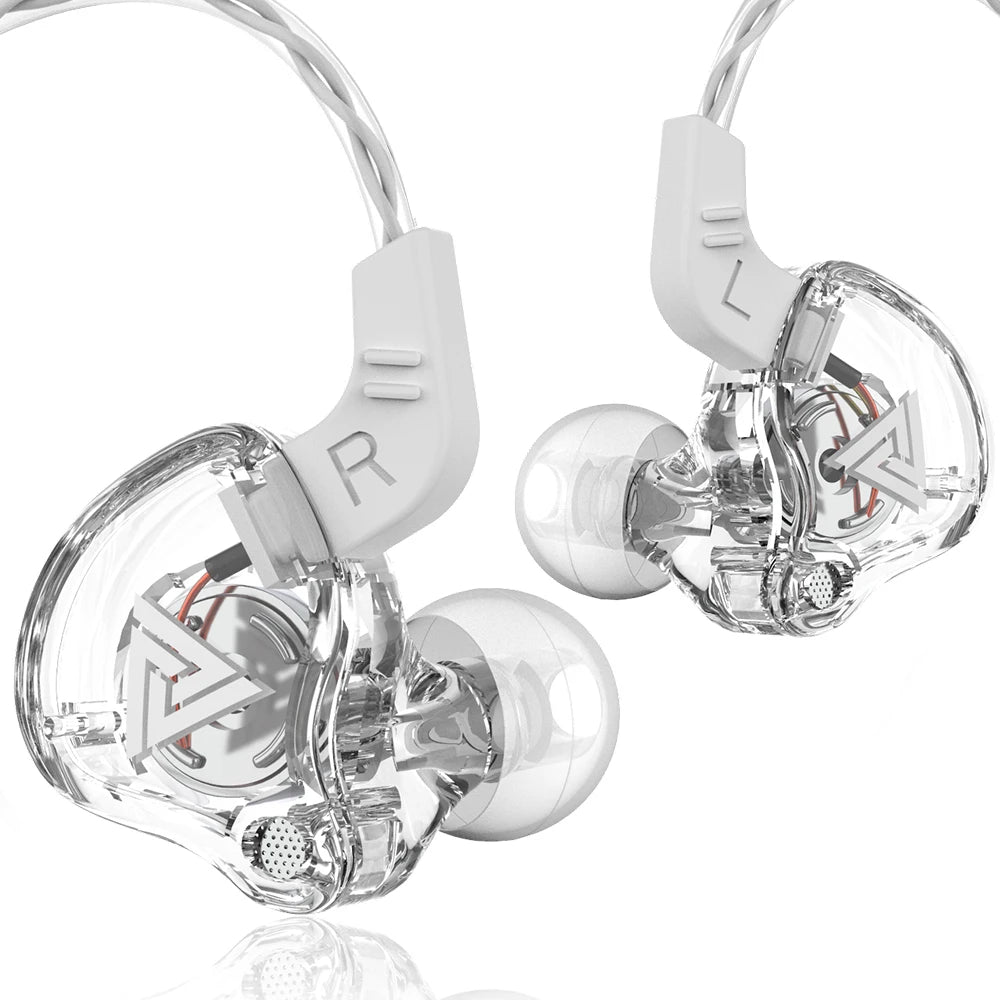 Original QKZ AK6 dans l'oreille écouteur 6 unité de pilote dynamique casque avec micro stéréo sport HIFI caisson de basses casque moniteur écouteurs