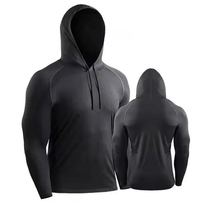 Veste à capuche de Sport pour hommes, sweat-shirt musculaire, Fitness, vêtements de Sport, pulls athlétiques, entraînement, course à pied, survêtements pour hommes
