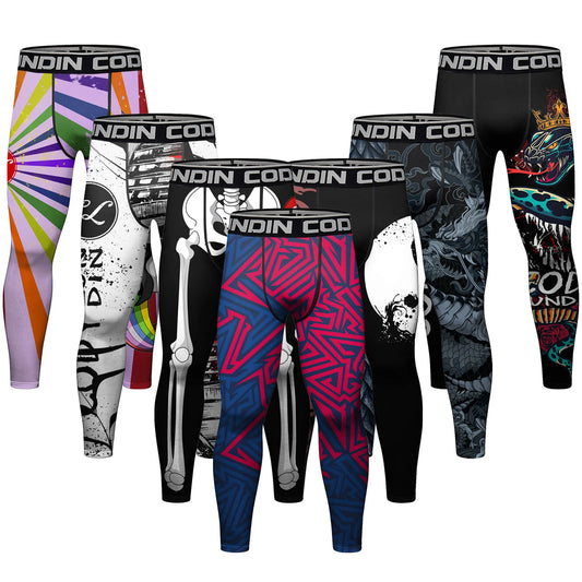 Cody Lundin MMA vêtements hommes sous-liamtion complète impression Leggings Sport Fitness Bjj Kickboxing porter MMA Compression pantalon serré Spats