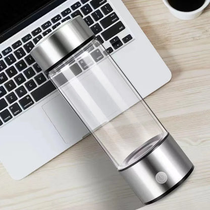 Tasse d'eau électrique Portable riche en hydrogène de 420ml, bouteille générateur d'eau riche en hydrogène, filtre de qualité en titane, loniseur antioxydant