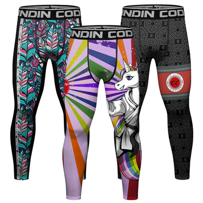 Cody Lundin MMA vêtements hommes sous-liamtion complète impression Leggings Sport Fitness Bjj Kickboxing porter MMA Compression pantalon serré Spats